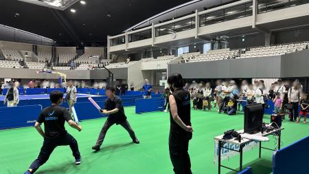 駒沢体育館リニューアル記念イベントにてサイバーチャ