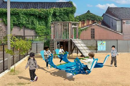 震災復興をあそびで支援　氷見市に日本初のインクルー