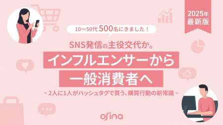 【SNSと消費行動に関する実態調査】SNS発信の主役交代
