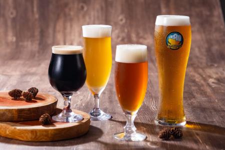 最大16種類のクラフトビールとフードペアリングを楽し
