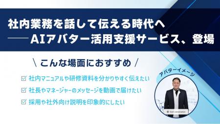 まるで“人が本当に話している”ようなAIアバター。業務