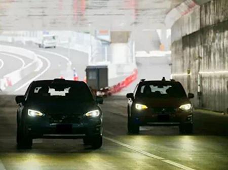 アスファルト舗装道路の内部に光ファイバーセンサ...