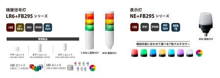 IP69K対応積層信号灯・表示灯「LR6＋FB295」「NEutf-8
