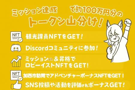 【総額約100万円相当のCNPトークン配布】「加西市観光