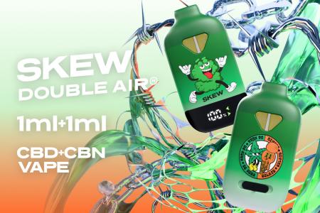 CBDベイプブランド「skew（スキュー）」から、1台で2