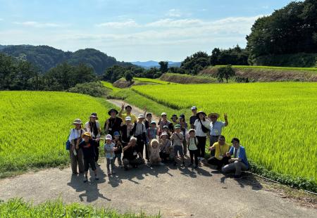 新潟上越の生産者と交流　中山間地で棚田の景観と米作
