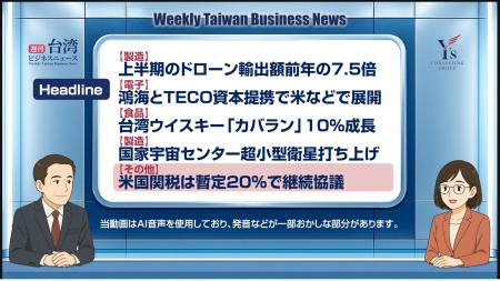 【週刊台湾ビジネスニュース】ドローン輸出、鴻海とTE