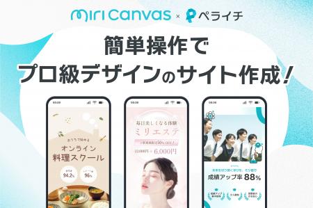 業種別“ぴったりデザイン”が選び放題！ミリキャンバス