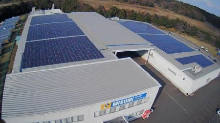 阿見工場で太陽光発電を国内初導入