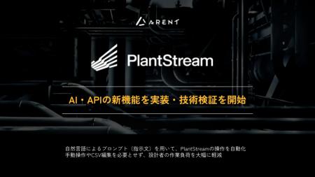 PlantStreamにAI・APIの新機能を実装・技術検証を開始