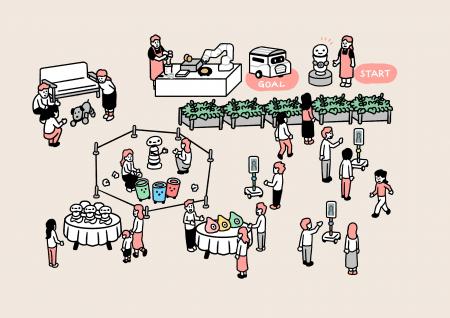アバターロボットを活用した多言語での遠隔案内業務を