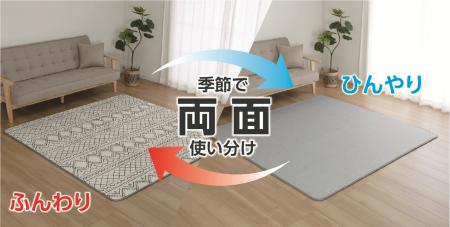 これ1枚で2枚分！季節に合わせて使い分けが出来る「リ