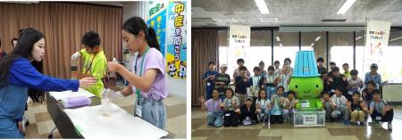 堺市内の小学生向けに国産SAF製造装置の見学会を開催