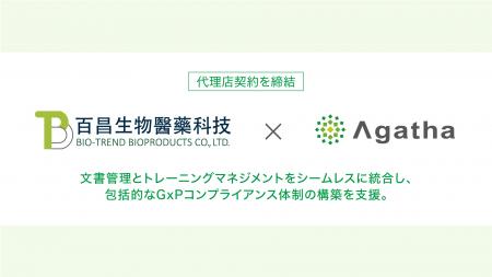 品質文書管理SaaSを提供する「アガサ」、百昌生物醫藥
