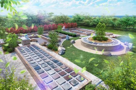 宮城県亘理郡亘理町“ながとろ桜見墓苑”にて新たな区画