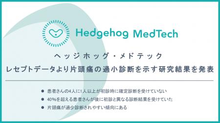 ヘッジホッグ・メドテック、レセプトデータより片頭痛