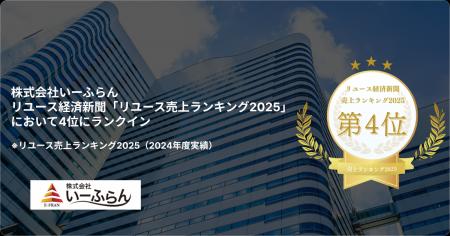 【いーふらん】リユース経済新聞の「リユース売上ラン