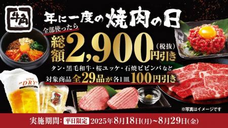 ～夏休み最後の思い出に～ 年に1度の「焼肉の日」記念
