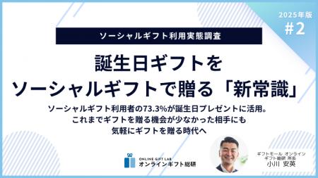 ～2025年版ソーシャルギフト利用実態調査～誕生日ギフ