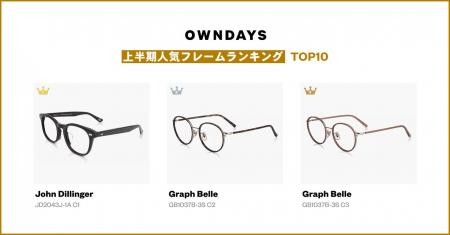 【OWNDAYS | オンデーズ 】2025年上半期人気メガネTOP