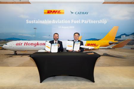 DHL Expressとキャセイグループ、アジアでのSAF活用拡