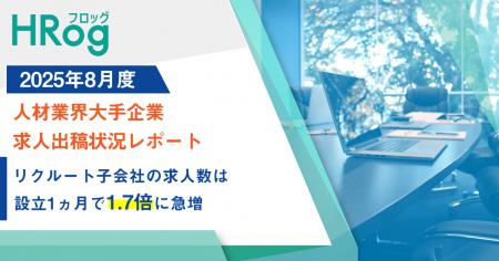 リクルート子会社の求人数は設立1ヵ月で1.7倍に急増【
