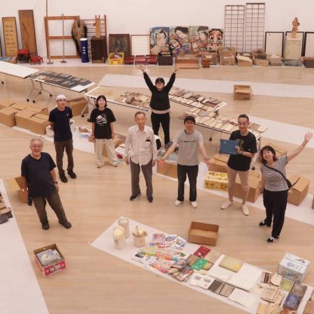 秋田市文化創造館で開催中の民具の分類整理活動が大詰