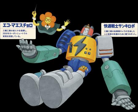 三機工業キャラクター「エコ・マエスチョロ」&「快適 三機工業キャラクター「エコ・マエスチョロ」&「快適