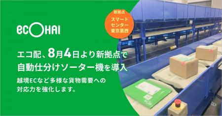 エコ配、8月4日より新拠点で自動仕分けソーター機を導