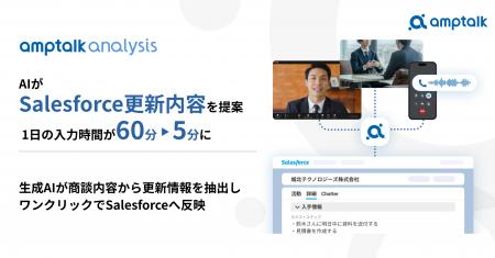 amptalk、AIがSalesforceの更新内容を提案 ─ 1日の入