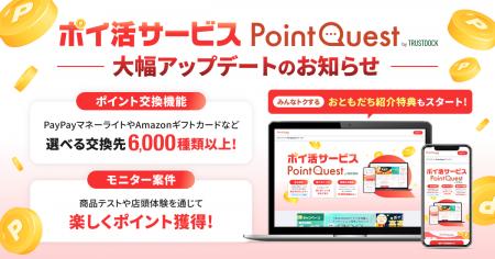 ポイ活サービス「PointQuest (ポイントクエスト) 」大