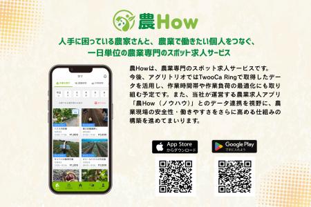 株式会社アグリトリオが「TwooCa Ring」を活用した農