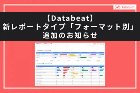 【Databeat】新レポートタイプ「フォーマット別」追加