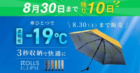 『ROLLS ECLIPSE』Makuake終了まであと10日！大反響で