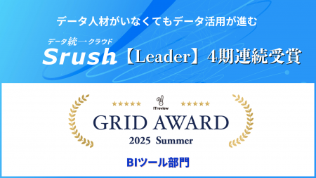 データ統一クラウド「Srush」、「ITreview Grid Award