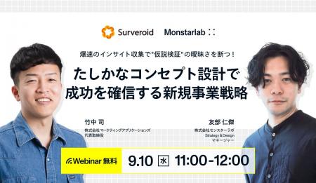 【Surveroid】爆速のインサイト収集で “仮説検証” の