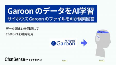 「サイボウズ Garoon」のデータをChatGPTに追加学習。