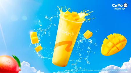 【CoCo Bubble Tea】果肉たっぷり「チャンキーマンゴ