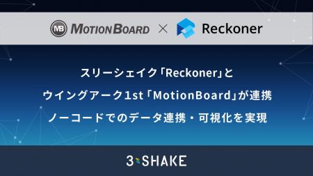 スリーシェイク「Reckoner」とウイングアーク１ｓｔ「