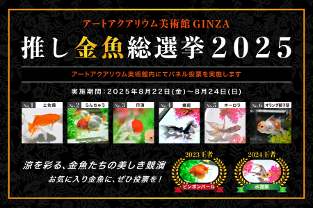 金魚界のスターは誰だ!? 金魚たちの美の祭典 アートア