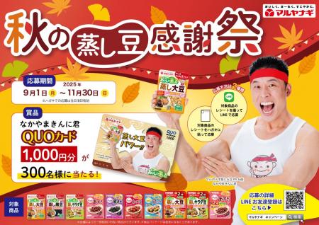 なかやまきんに君のオリジナルQUOカードを300名様に！