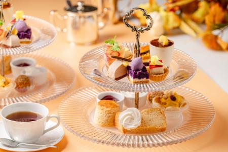 パンプキンや栗、紅芋を使った「秋のアフタヌーンティ