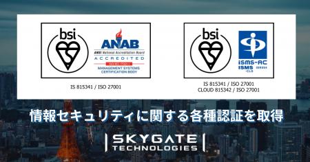 スカイゲートテクノロジズ、情報セキュリティ体制の強