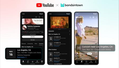 YouTubeとBandsintownがコンサート掲載に関する独占パ