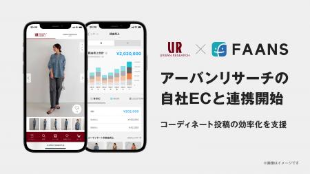 株式会社アーバンリサーチの自社ECに「FAANS」が連携