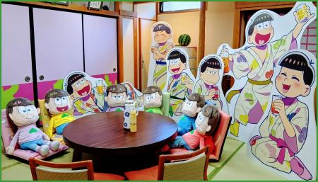 【おそ松さん×ホテル湖龍】ちゃっかり温泉に逃げ込ん