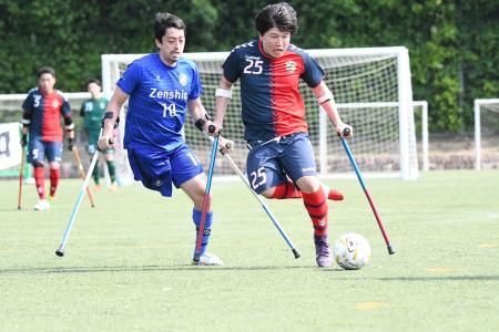 ヒュンメルが9/21大阪市内のアンプティサッカーの体験