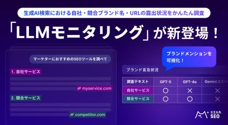 ミエルカSEOに新機能「LLMモニタリング」を搭載