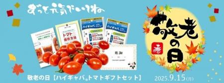 健康を願う気持ちと”ありがとう”を贈る【敬老の日ハイ