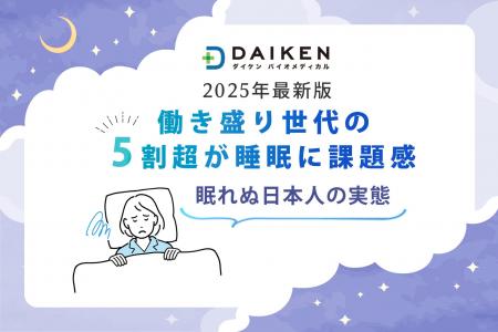 【睡眠調査2025】働き盛り世代の5割超が睡眠に課題感 【睡眠調査2025】働き盛り世代の5割超が睡眠に課題感